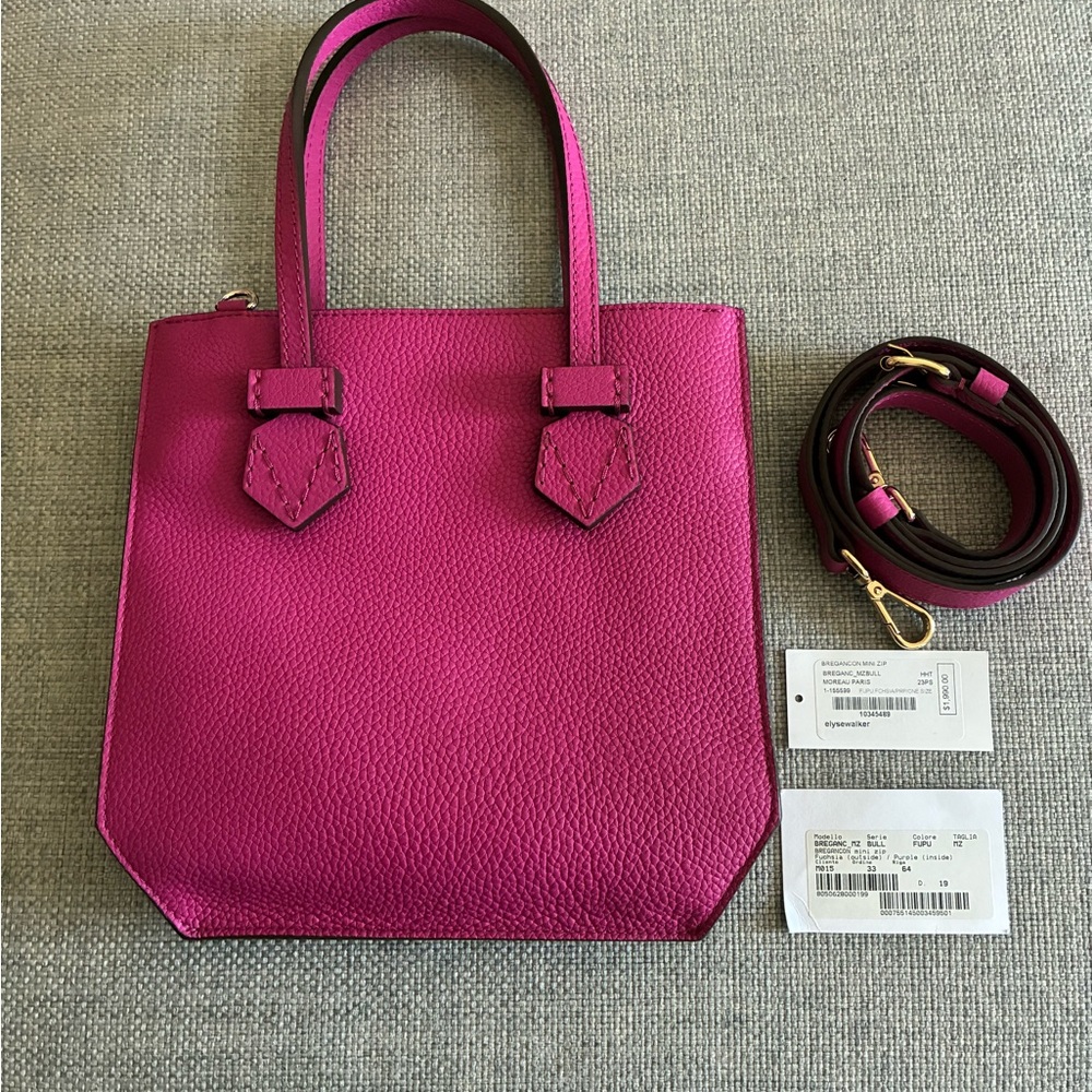 MOREAU PARIS BREGANCON MINI ZIP BAG - Picture 2 of 8